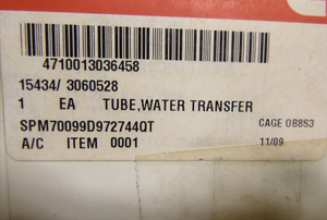 USGI New Genuine Cummins Water Transfer Tube 3060528 