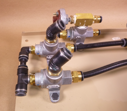 USGI FMTV E-7 Pneumatic Brake Valve W/ Floor Panel, Fittings &amp; Pressure Switches | Genuine FMTV Replacement Parts, LMTV Parts For Sale and Military Surplus Medium Tactical Vehicle Parts &amp; Components