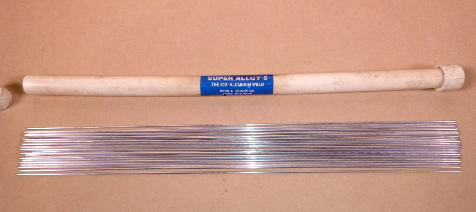 Muggy Weld Super Alloy 5, 3/32" x 18" Aluminum Brazing and Welding 25 Rods