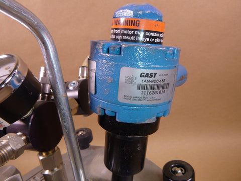 USED Binks SG2 Plus Pressure Cup Model 80-651 With Gast Rotary Agitator 2 Quart | Industrial MRO Replacement Parts, Manufacturing Machine Parts & Components, Heavy Equipment Parts Supplier