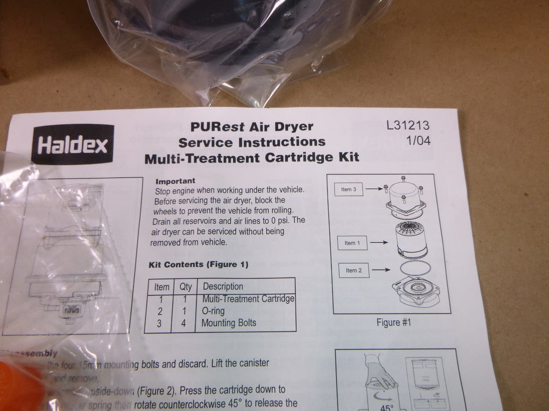 Haldex PURest Air Dryer Cartridge Desiccant RN60Z, 10018499, 4440-01-542-3419 | Replacement Truck Parts, Trailer Accessories, Automobile Supplies, Car Parts &amp; Accessories