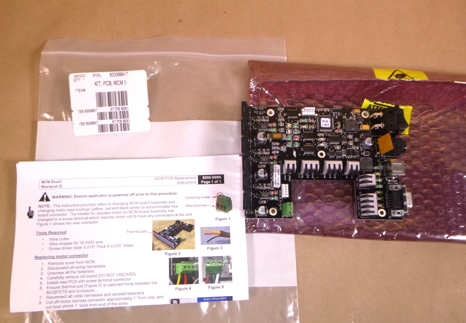 6000698 Kit FoxJet MCM II (Module Control Module 2) M27 Firmware or Higher PCB