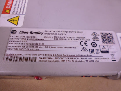 (2x) Allen-Bradley 2198-H008-ERS Kinetix 5500 Servo Drive *UNTESTED* | Electrical MRO Replacement Parts &amp; Components and Commercial Electrical Supplies Company