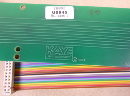 Kaye Instruments U0945 B0945 Operator Panel Circuit Board Assembly , Revision 1 | Electrical MRO Replacement Parts &amp; Components and Commercial Electrical Supplies Company