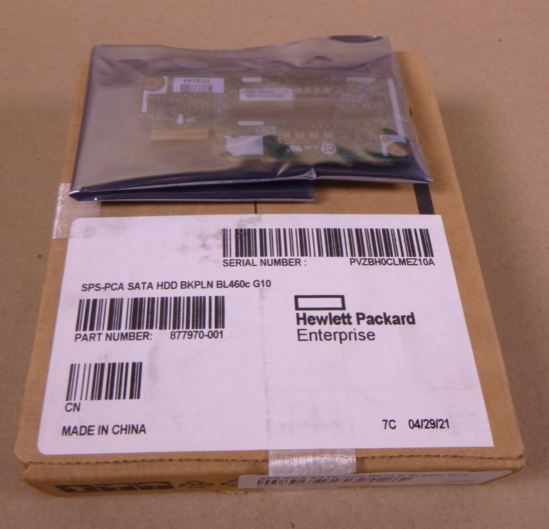 USED HPe 877970-001 BL460c Gen10 SATA Backplane 847013 | Electrical MRO Replacement Parts &amp; Components and Commercial Electrical Supplies Company