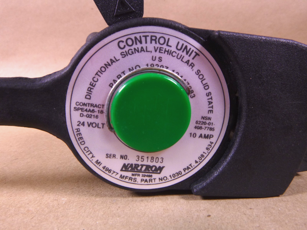 USGI Nartron HMMWV Humvee M998 Turn Signal Switch 12447083 , 6220-01-408-7785 | Genuine HMMWV Replacement Parts and Military Surplus Humvee Parts & Accessories