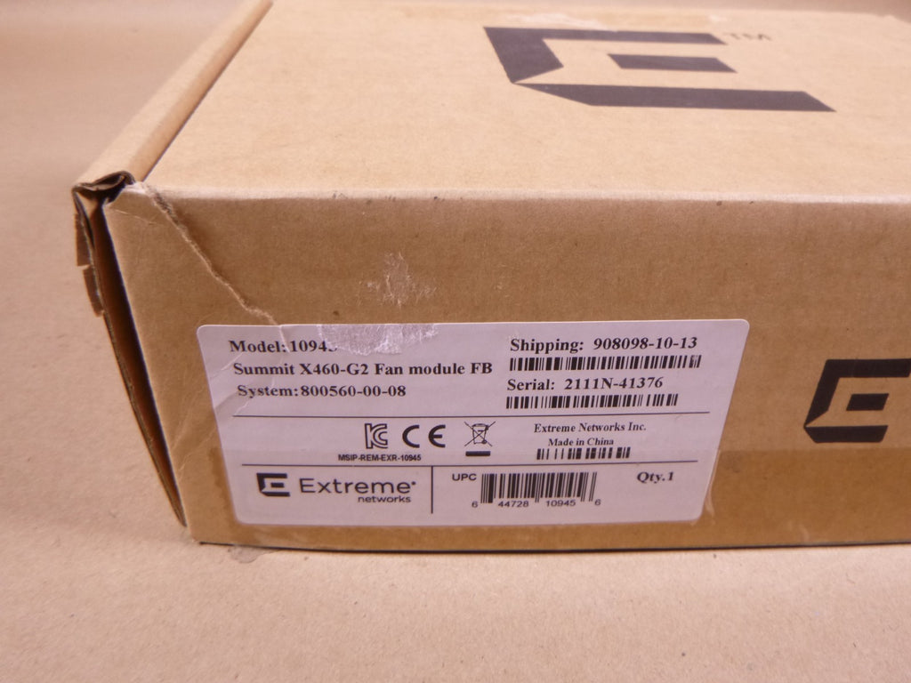 10945 Extreme Networks Summit X460-G2 Fan Module FB , 800560-00-08 | Electrical MRO Replacement Parts & Components and Commercial Electrical Supplies Company
