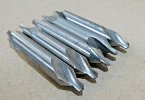 1/8" END MILL, DOUBLE ENDED, 2-1/8" LONG, 2 FLUTE, 5/16" SHANK, HSS, USA (5 Pcs)