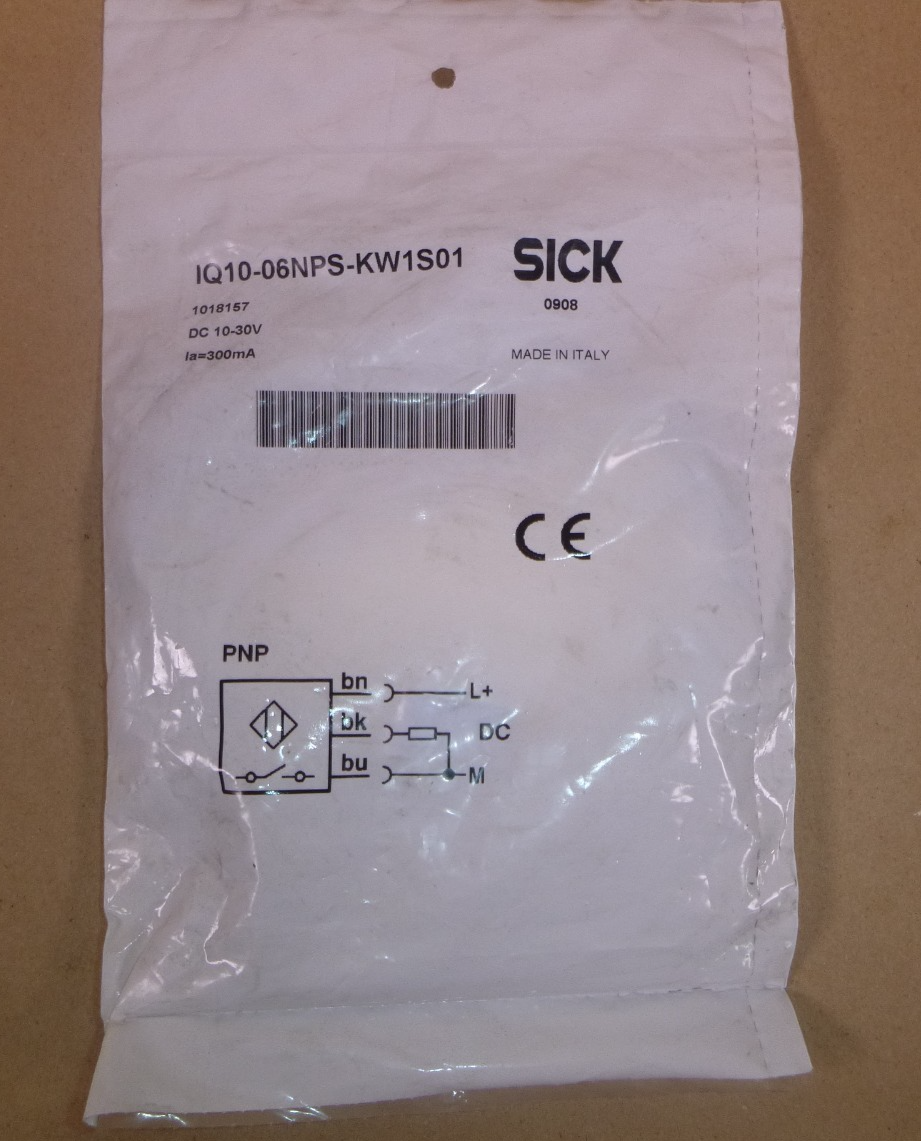 IQ10-06NPS-KW1S01 SICK Proximity Sensor 6MM Sensing Range PNP-NO Output 1018157