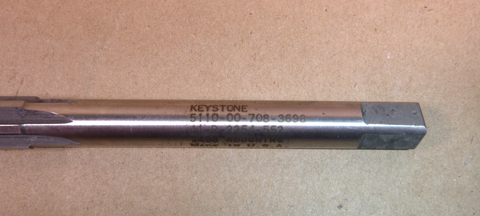 USGI Gunsmith 1/2" Roughing Reamer 0.498" Keystone USA 5110-00-708-3698 | Industrial MRO Tools and Replacement Industrial Equipment Components