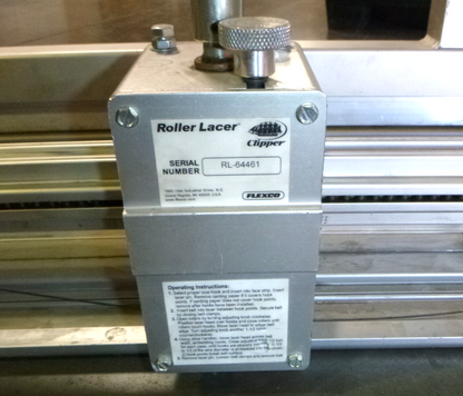36" Inch Flexco Clipper Manual Conveyor Belt Roller Lacer RL-36 W/ 2 Lacer Pins
