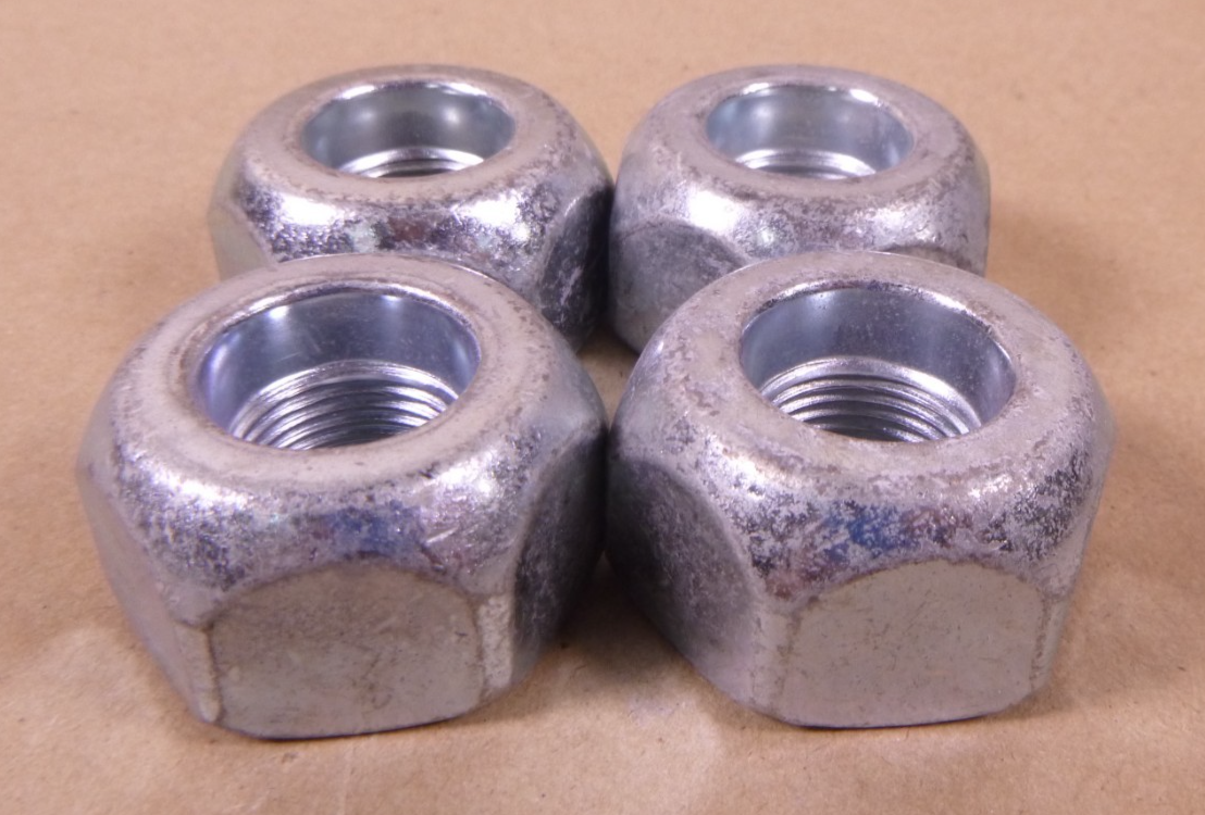 (4pc.) 3/4"-16 LEFT-HAND THREADED HEX WHEEL LUG NUTS , 7/8" TALL | Industrial Replacement Nuts &amp; Bolts Distributor and Machinery Screws &amp; Fasteners Supply
