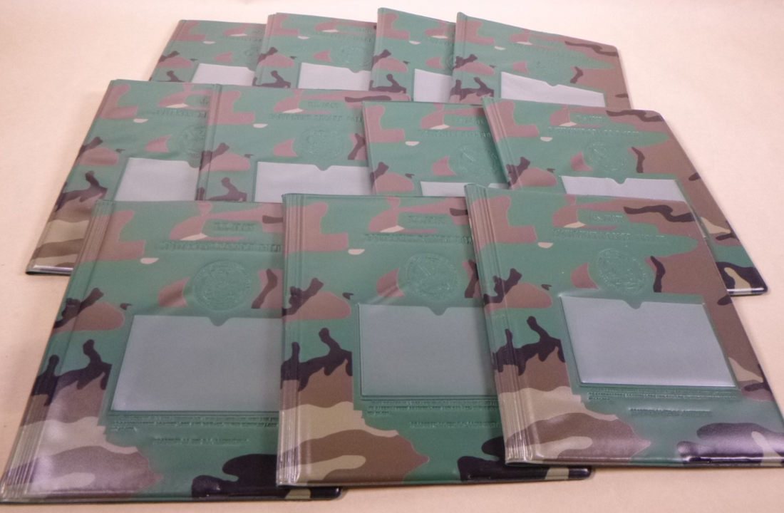 (LOT OF 11) U.S. Army Equipment Record Folder Vinyl Camouflage, 7510-01-065-0166 | Industrial MRO Replacement Parts, Manufacturing Machine Parts &amp; Components, Heavy Equipment Parts Supplier