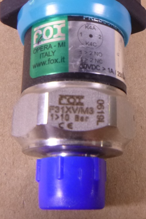 Fox Italy F31XV/M3 Pressure Switch , 30VDC 1A / 250VAC 0.5A | Electrical MRO Replacement Parts &amp; Components and Commercial Electrical Supplies Company