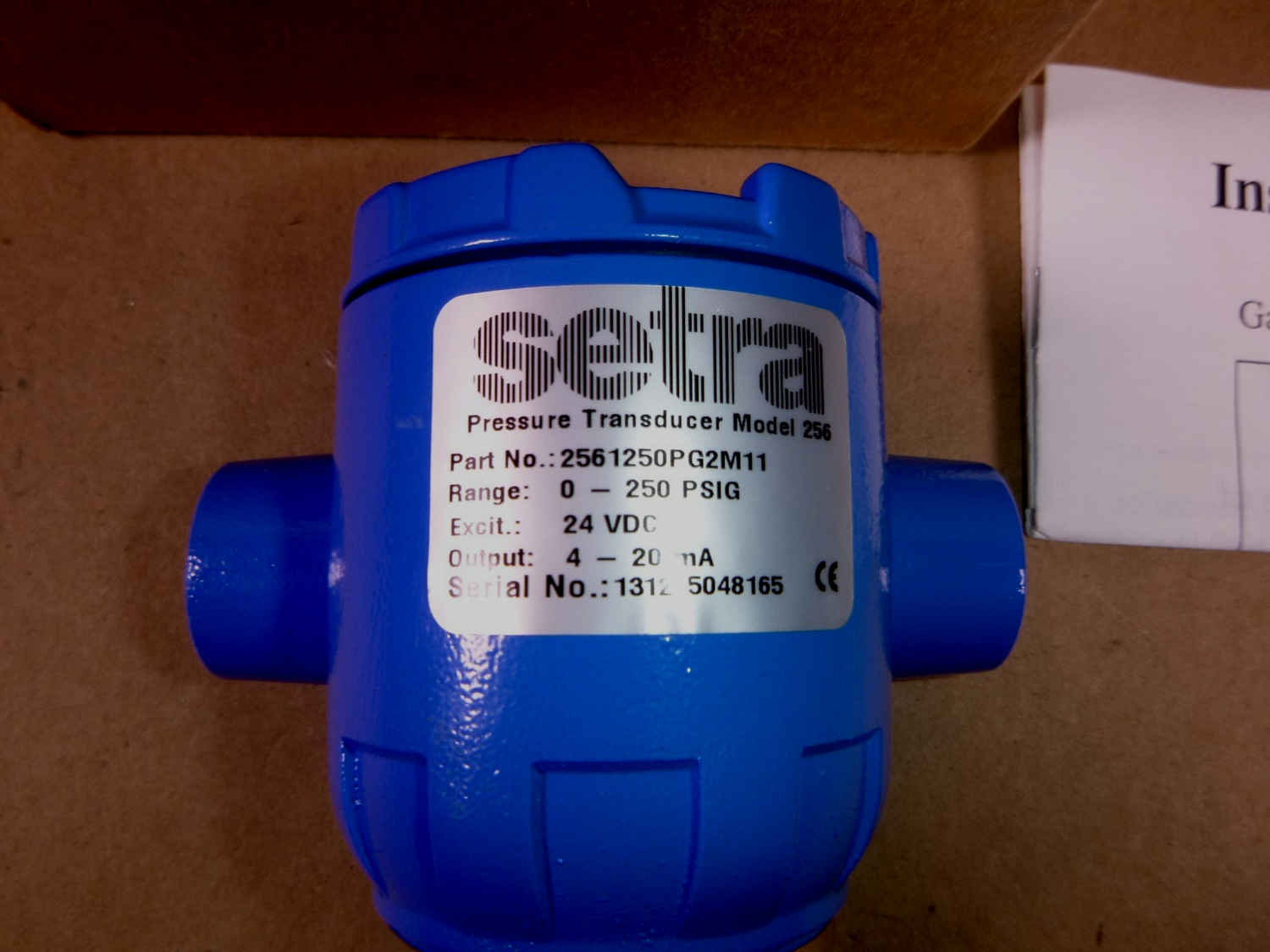 2561250PG2M11 Setra pressure transducer model 256, 250 Psig 4-20MA Nema4 | Electrical MRO Replacement Parts &amp; Components and Commercial Electrical Supplies Company
