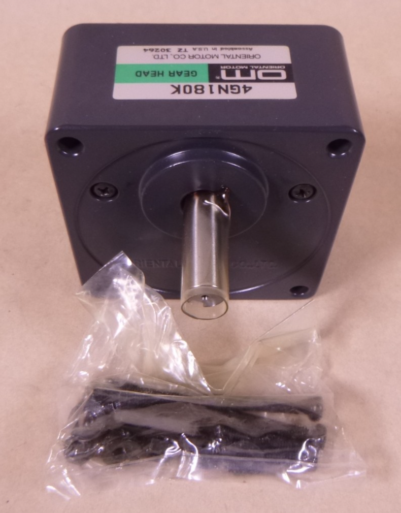 Oriental Motor 4GN180K GN Gear Head 180:1 Parallel Shaft Metric 10mm Shaft