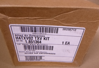 H4TXV02 TXV Kit Allied Air Enterprises 1.851364 Expansion Valve HXCE5ZX200R410A | Electrical MRO Replacement Parts &amp; Components and Commercial Electrical Supplies Company