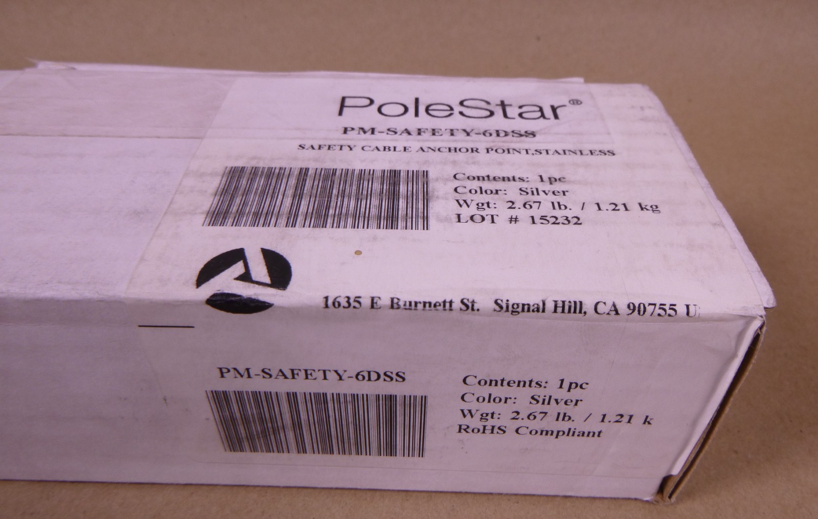 Adaptive Technology PM-SAFETY-6DSS Safety Anchor PoleStar Stainless Steel | Industrial MRO Replacement Parts, Manufacturing Machine Parts &amp; Components, Heavy Equipment Parts Supplier