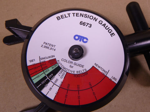OTC 6673 Drive Belt Tension Gauge 2TVU6 , 180 Lbs Max , 558100 * Calibrated* | Industrial MRO Tools and Replacement Industrial Equipment Components