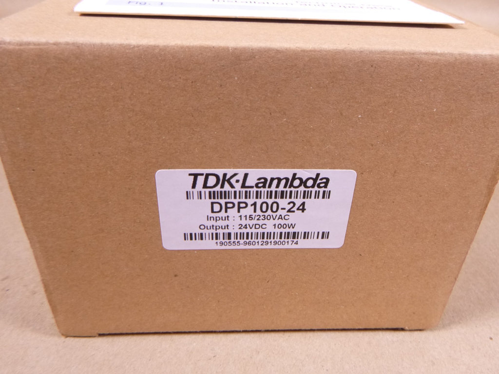 TDK-Lambda DPP100-24 Power Supply, 24VDC, 115/230VAC | Electrical MRO Replacement Parts & Components and Commercial Electrical Supplies Company