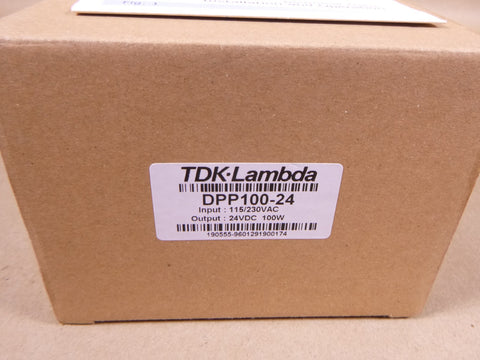 TDK-Lambda DPP100-24 Power Supply, 24VDC, 115/230VAC | Electrical MRO Replacement Parts & Components and Commercial Electrical Supplies Company