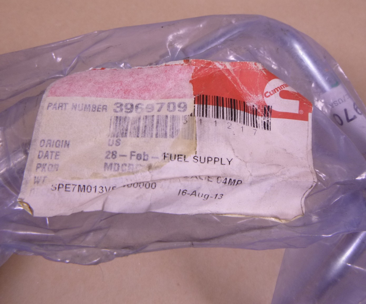 OEM Cummins 3969709 Fuel Supply Tube For Tier 2 4.5 Liter B Engines