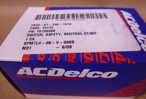 AC Delco D2286A Neutral Safety Switch For 1988 to 95 Chevy GMC C K GM 15705308 | Replacement Truck Parts, Trailer Accessories, Automobile Supplies, Car Parts & Accessories
