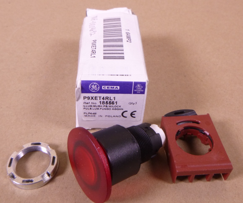 General Electric CEMA P9XET4RL1 Pushbutton w/ Lock 185561 | Electrical MRO Replacement Parts & Components and Commercial Electrical Supplies Company