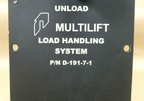 Oshkosh Military Multilift Load Handling System Control Box D-191-7-1, 1891370