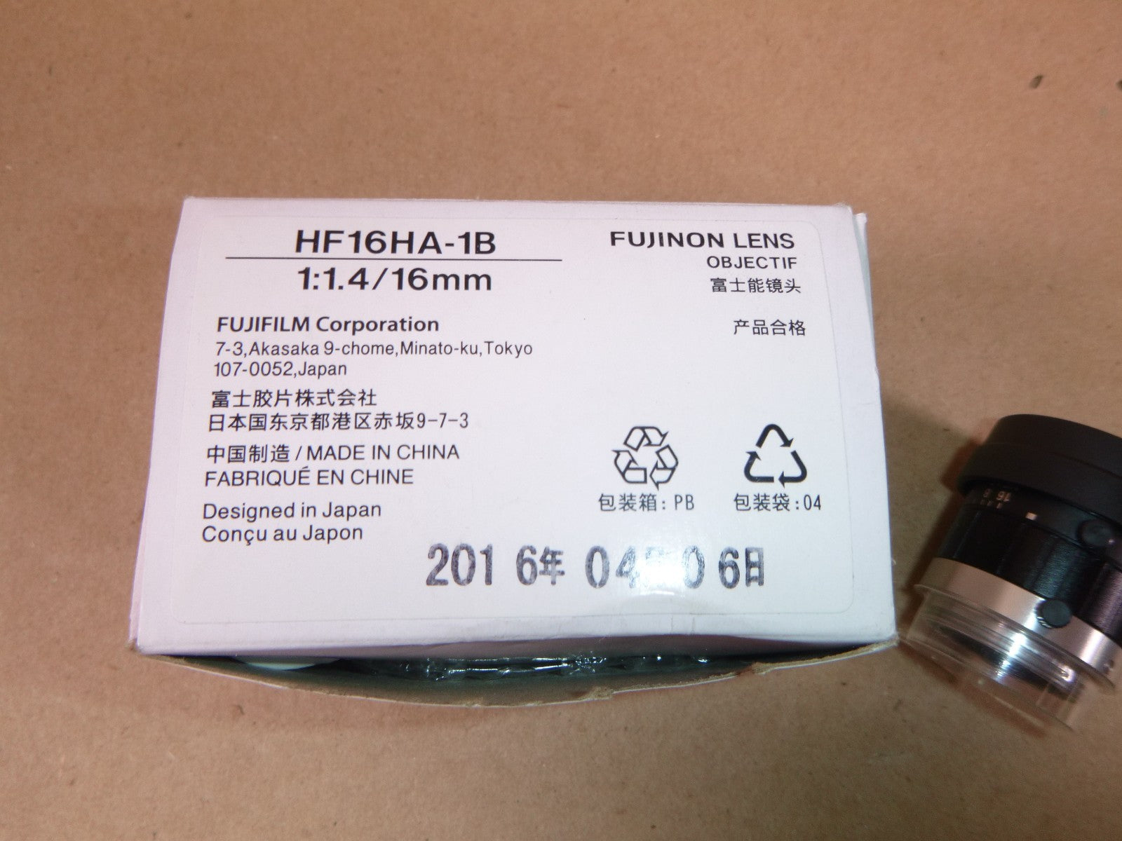 Fujinon Lens HF16HA-1B 1:1.4/16mm C-Mount | Electrical MRO Replacement Parts &amp; Components and Commercial Electrical Supplies Company