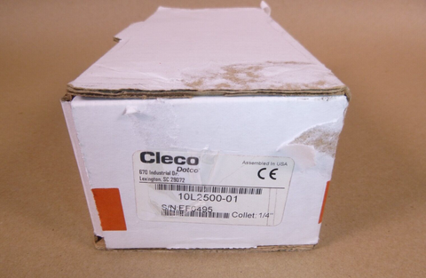 New CLECO 10L2500-01 Die Grinder 0.9 hp Horsepower 23,000 RPM 1/4" Collet