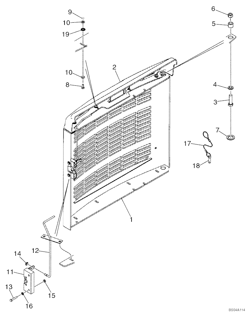 R55002 Cab Door Latch For CASE 850H, 750H, 650G, MX180, 1150G, W36, 780C, 855E | Replacement Truck Parts, Trailer Accessories, Automobile Supplies, Car Parts & Accessories