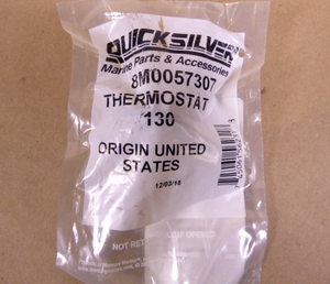 Genuine OEM Quicksilver 8M0057307 Thermostat 130° - Mercury 200/225/250/300 Hp