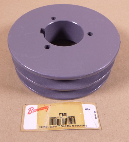 Browning 2TB48 2 Groove V-belt Sheave , 5.15" Outside Diameter | Industrial MRO Replacement Parts, Manufacturing Machine Parts & Components, Heavy Equipment Parts Supplier