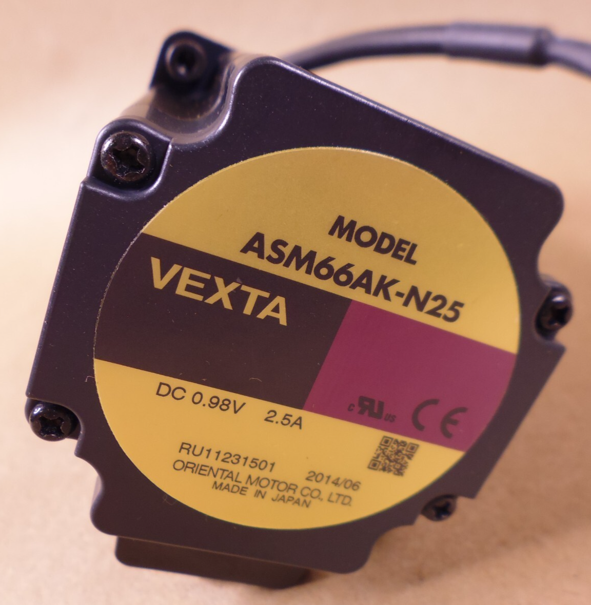 Oriental Motor ASM66AK-N25 Closed Loop Stepper Step Motor 2.5A 0.98VDC | Industrial Electric Motors, Pumps &amp; Parts