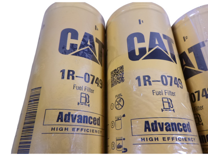 (6 PACK) OEM CATERPILLAR CAT 1R-0749 Fuel Filter Advanced High Efficiency 1R0749 | Industrial Tractor Parts Supplier and Surplus Tractor Parts &amp; Accessories