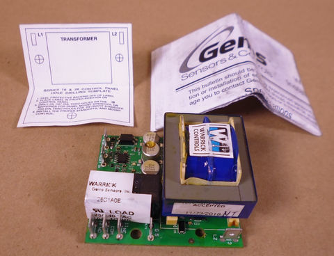 Warrick Gems Sensors 26C1A0E Liquid Level Control Series 26 | Electrical MRO Replacement Parts & Components and Commercial Electrical Supplies Company