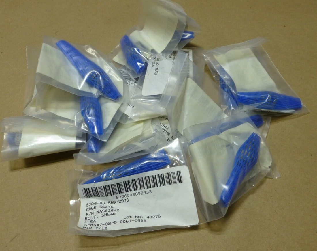 (QTY 17) NAS626H2 3/8-24 Shear Bolt , 5306-00-889-2933 | Industrial Replacement Nuts &amp; Bolts Distributor and Machinery Screws &amp; Fasteners Supply