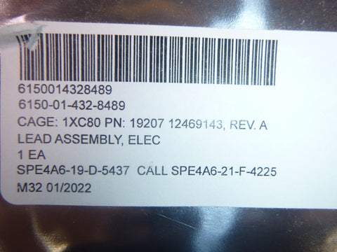 USGI New M1114 M1151 Humvee Hood Wiring Harness 12469143, 6150-01-432-8489 | Genuine HMMWV Replacement Parts and Military Surplus Humvee Parts & Accessories