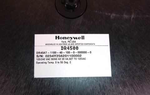 Honeywell DR45AT-1100-40-100-0-000000-0 Truline 12" Circular Chart Recorder | Industrial MRO Replacement Parts, Manufacturing Machine Parts & Components, Heavy Equipment Parts Supplier