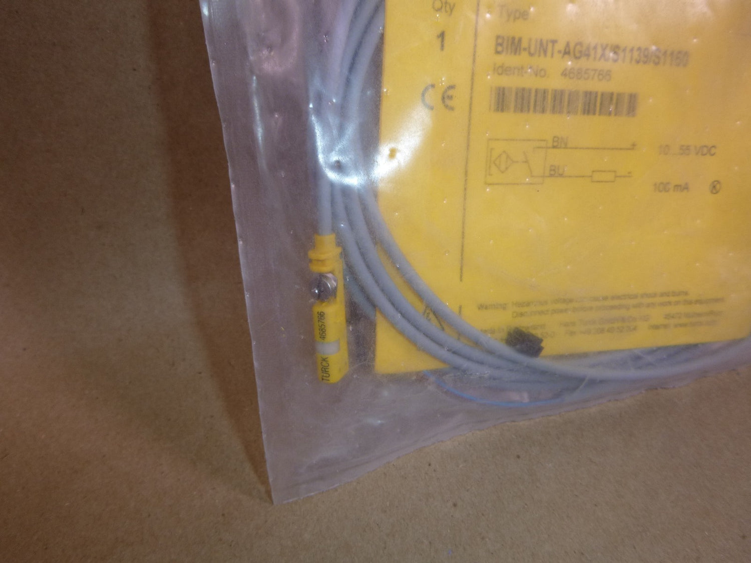 4685766 Turck BIM-UNT-AG41X/S1139/S1160 Magnetic Field Sensor For Air Cylinders