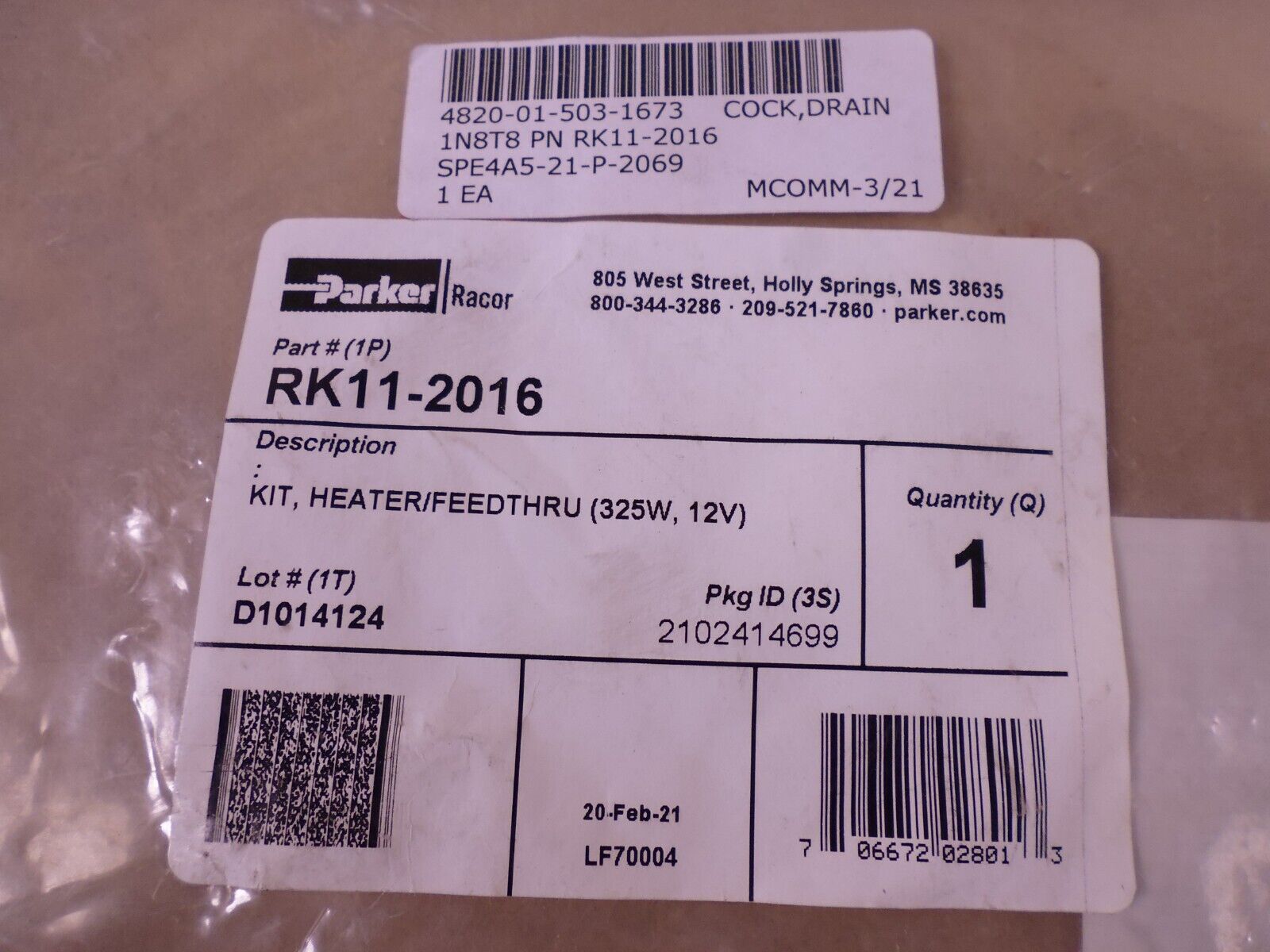 Parker RK11-2016 Heater And Feed-Thru Kit For 900FH 1000FH Separator , 325W 12V | Replacement Truck Parts, Trailer Accessories, Automobile Supplies, Car Parts &amp; Accessories
