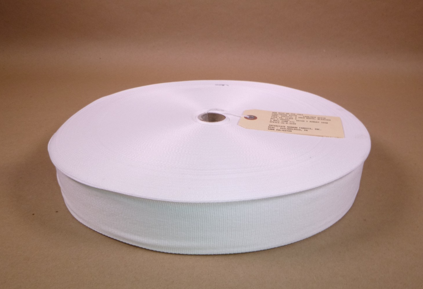 2" Inch Wide White Military Polyester Textile Tape 500&