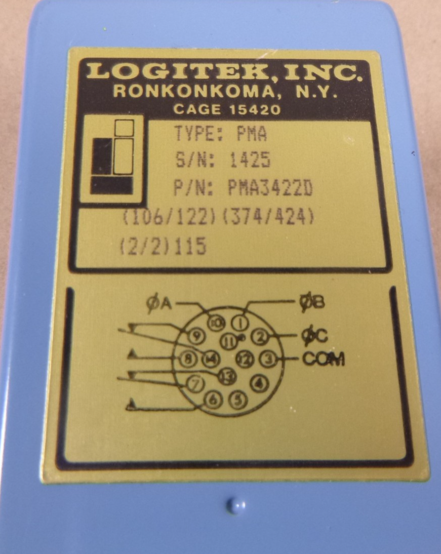 PMA3422D Logitek Type PMA Electromagnetic Relay , 5945-01-426-8727 | Electrical MRO Replacement Parts &amp; Components and Commercial Electrical Supplies Company