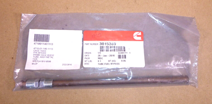 Genuine OEM Cummins Fuel Drain Bypass Tube 3015389 | Replacement Truck Parts, Trailer Accessories, Automobile Supplies, Car Parts &amp; Accessories