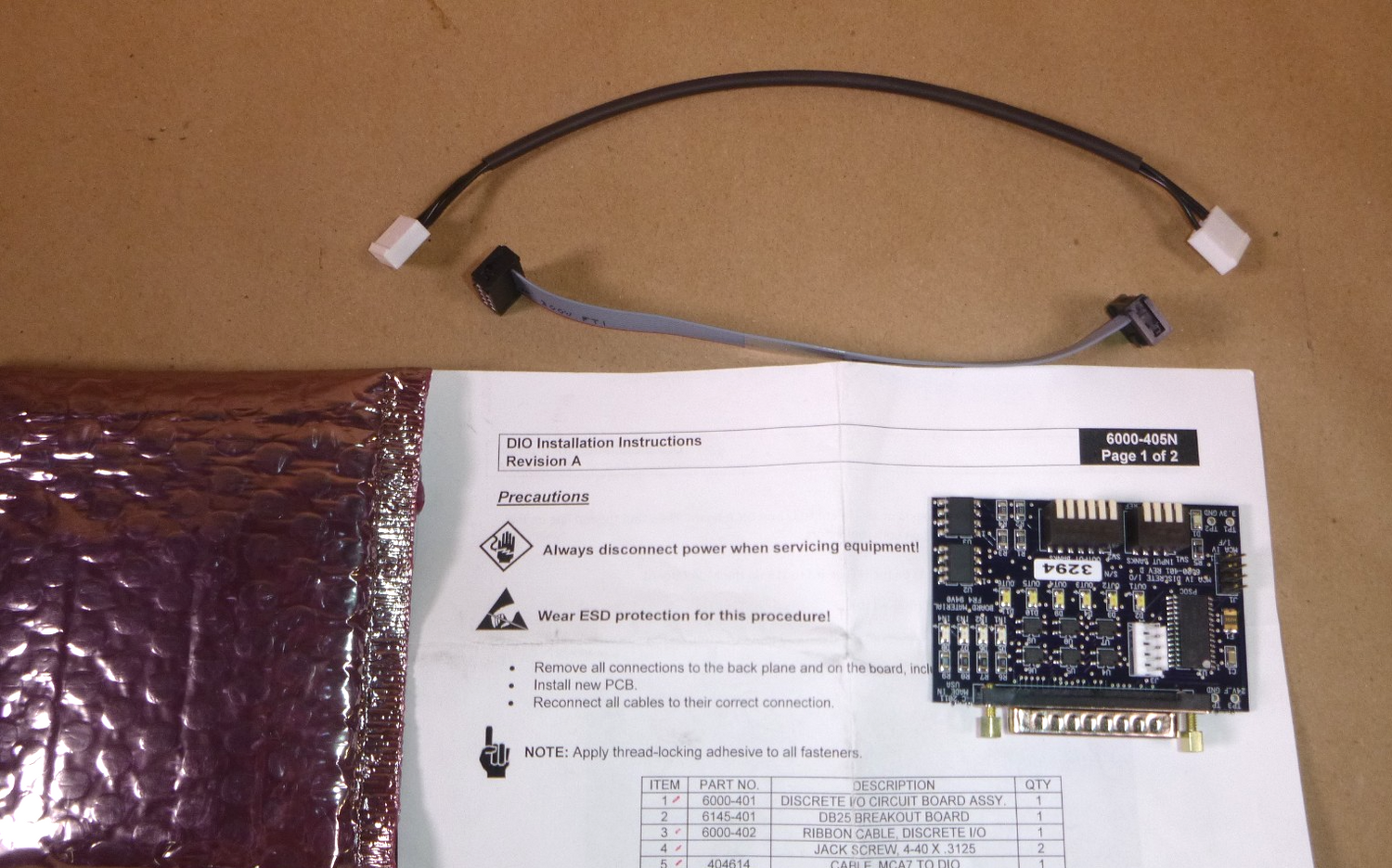 6000-405 Foxjet MCA 7 Controller Discrete I/O Module