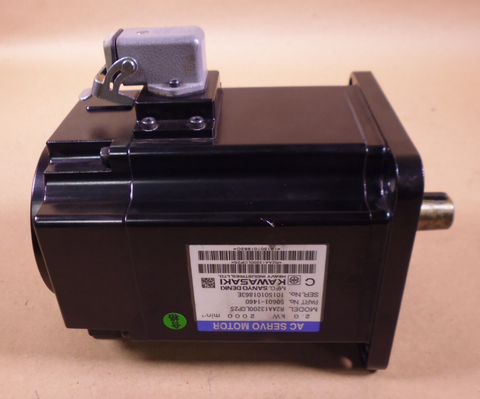 Kawasaki R2AA13200LCP2S ID 50601-1460 AC Servo Motor (No Encoder) *UNTESTED* | Industrial Electric Motors, Pumps & Parts