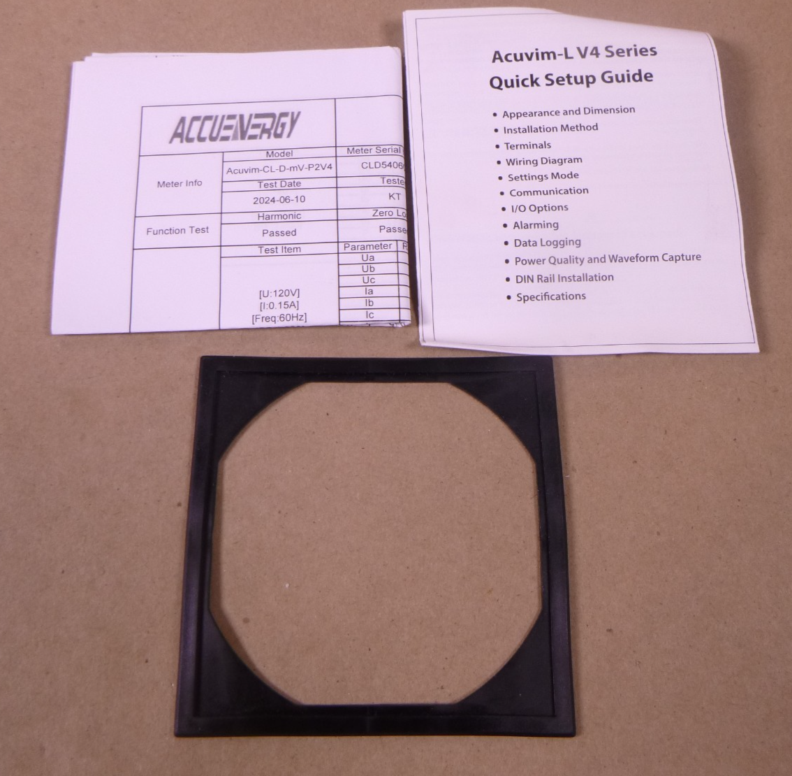 Accuenergy Acuvim CL-D-mV-P2V4 Power &amp; Energy Meter 20-60Vdc 5W mV RS485 | Electrical MRO Replacement Parts &amp; Components and Commercial Electrical Supplies Company