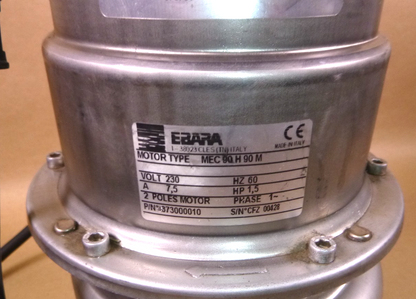 USED Ebara DW Submersible Sewage Pump Stainless Steel 1 1/2HP 230V Single Phase | Industrial Electric Motors, Pumps &amp; Parts