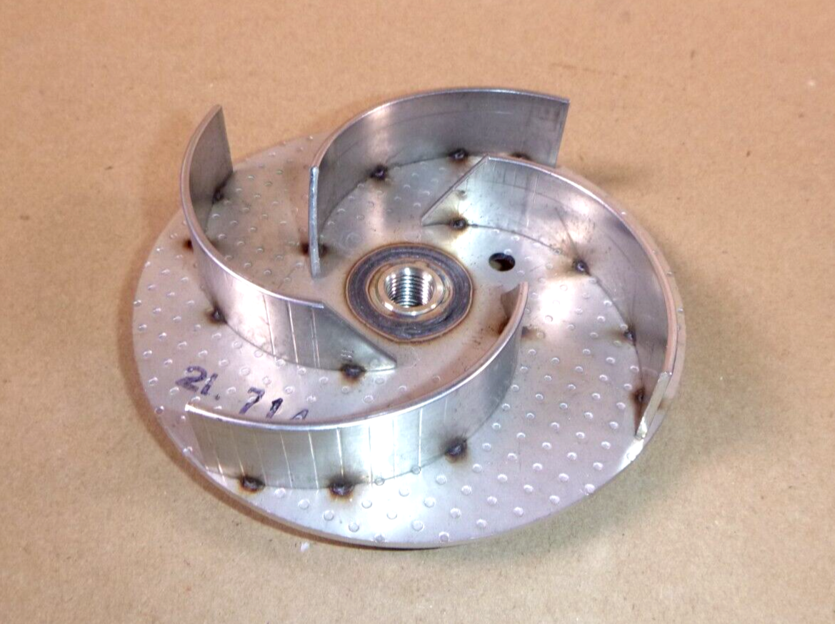 Goulds 2L714 Impeller 4.62" Diameter 316L Stainless Steel Fits Models 3SN, 3SR | Industrial MRO Replacement Parts, Manufacturing Machine Parts &amp; Components, Heavy Equipment Parts Supplier